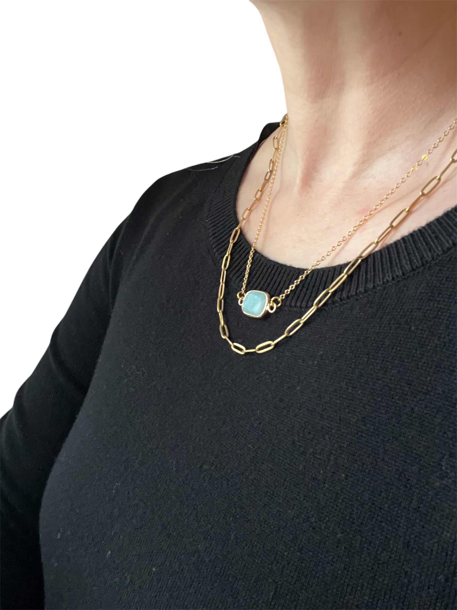 Pendant & Paperclip Necklace  image 3