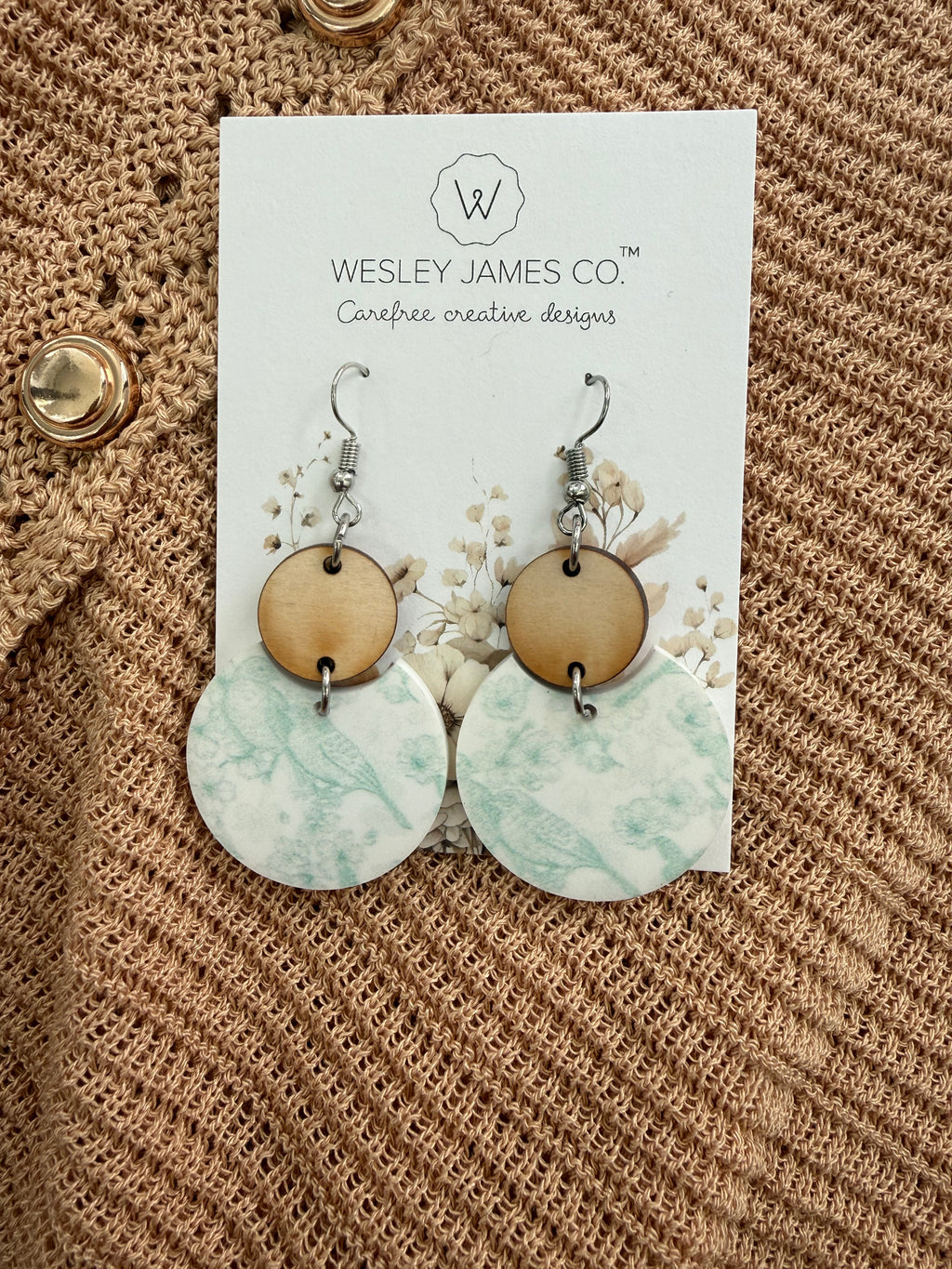 Pretty Bird Acrylic Earrings
