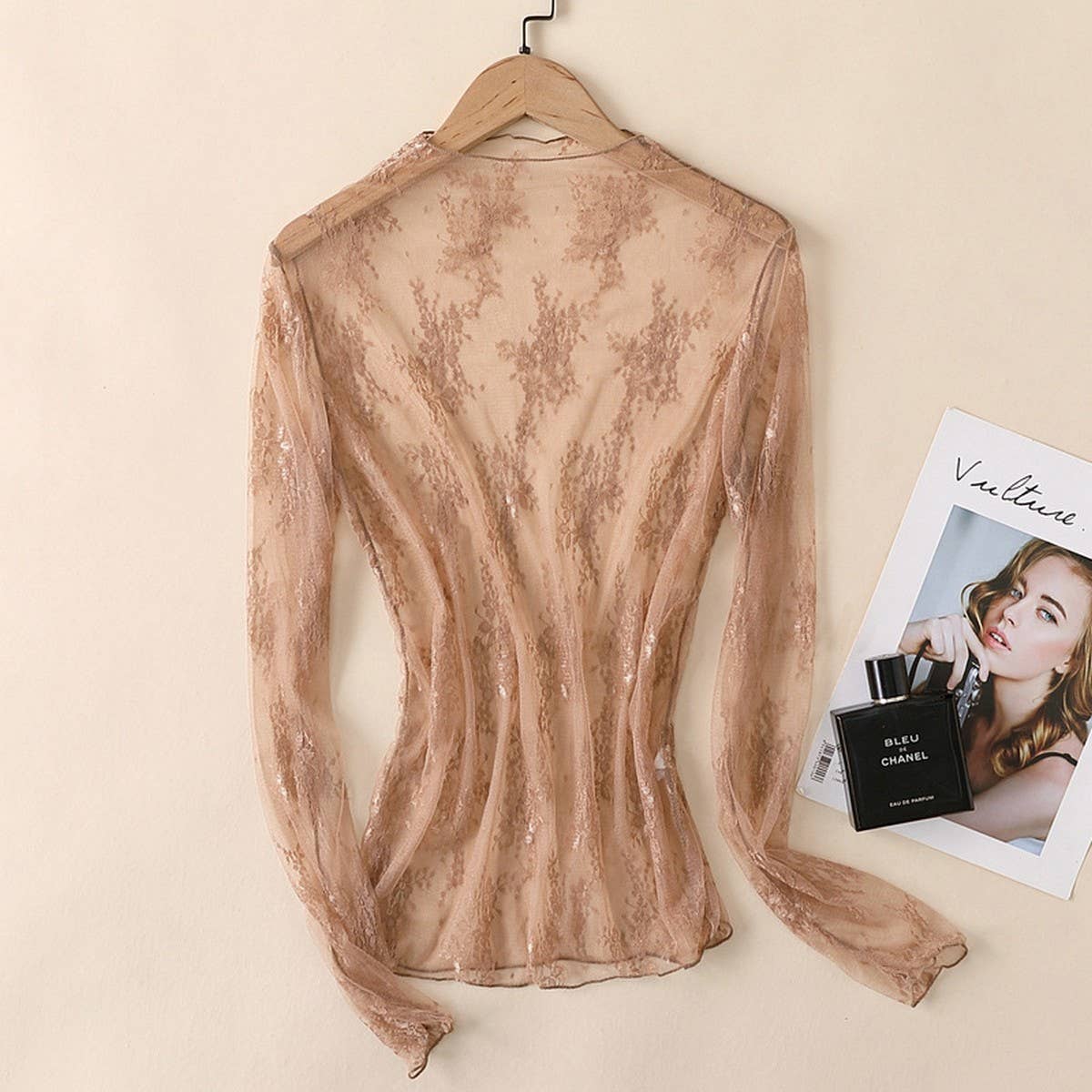 The Everly Lace Mesh Top