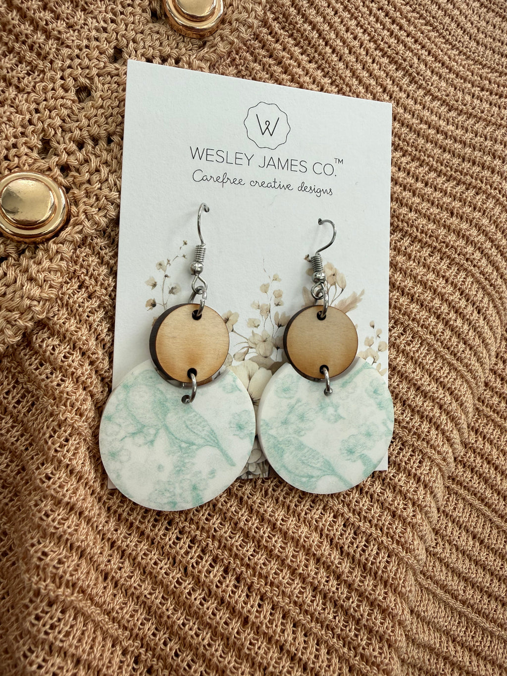 Pretty Bird Acrylic Earrings
