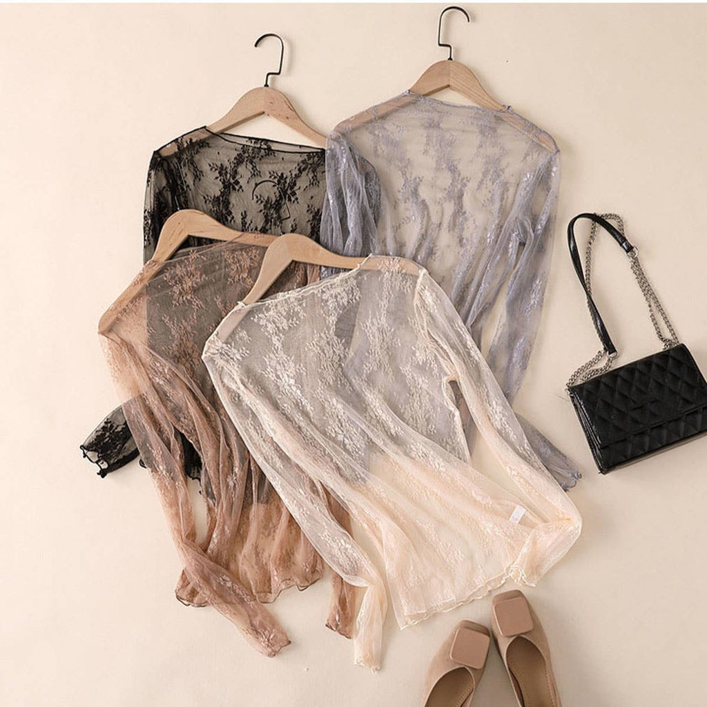 The Everly Lace Mesh Top