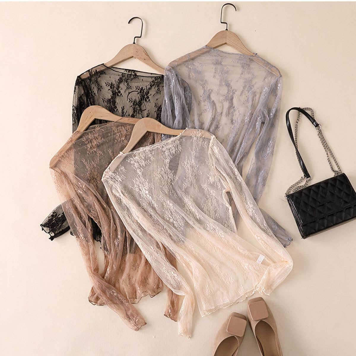 The Everly Lace Mesh Top
