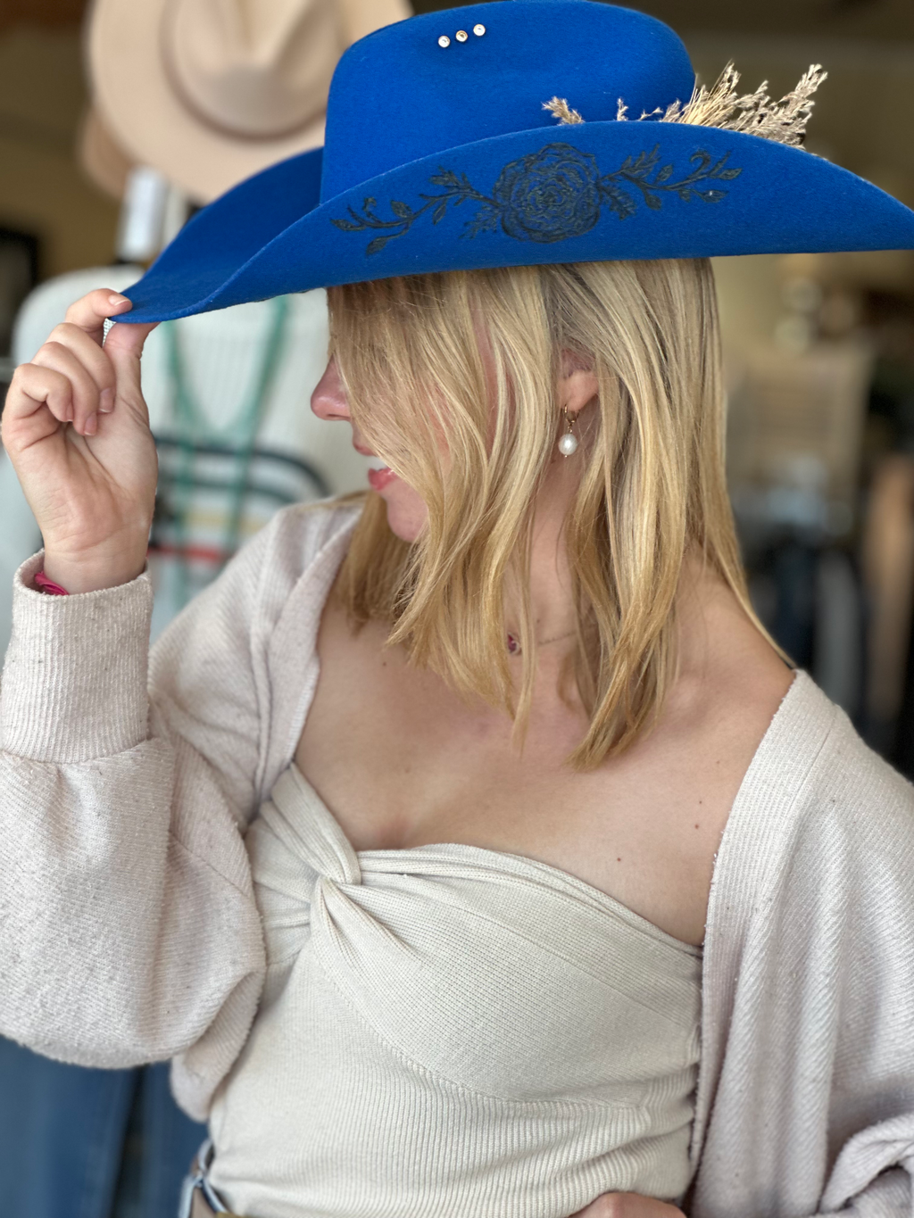 Miranda Cerulean Cowboy Hat image 6