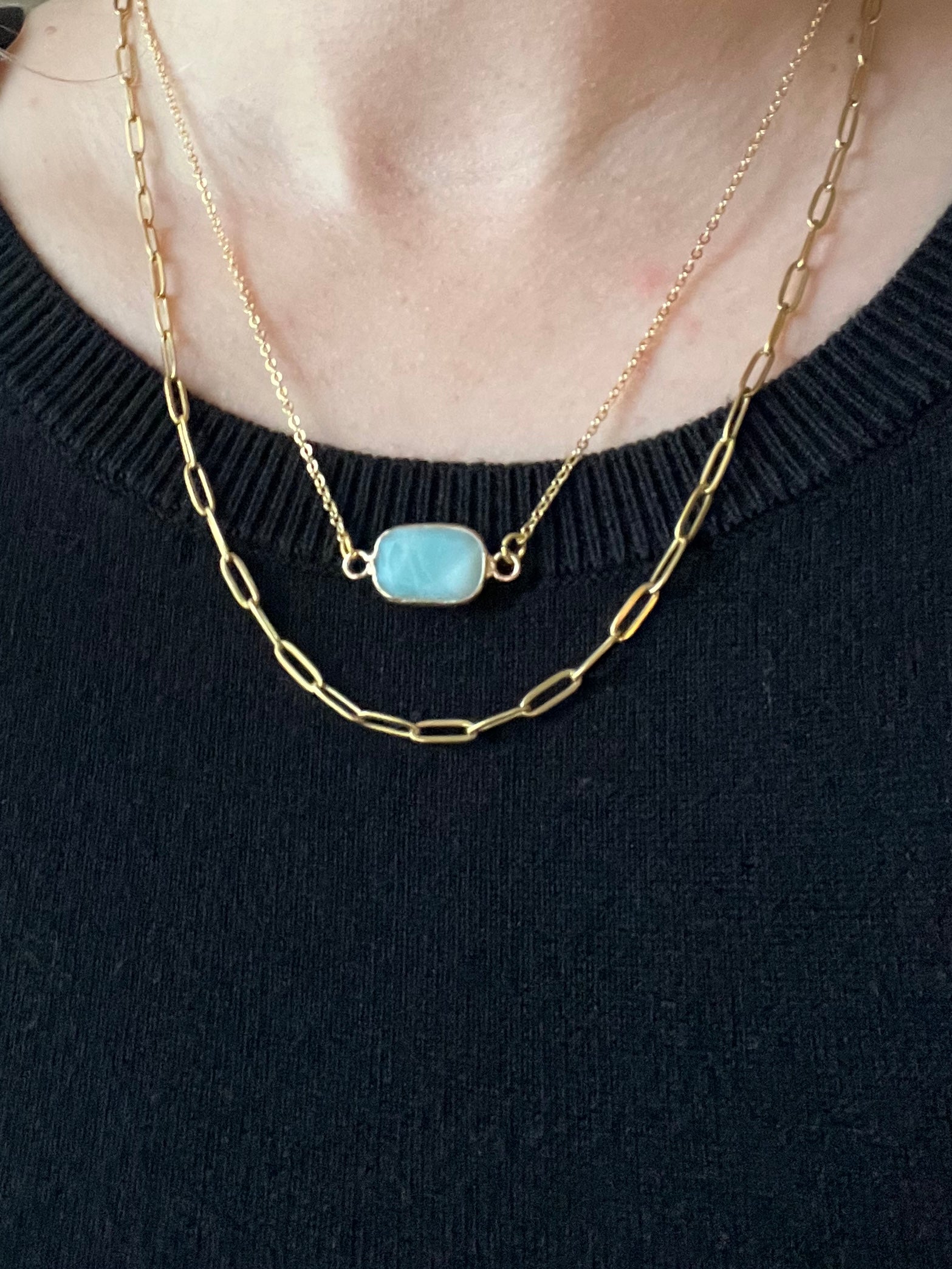 Pendant & Paperclip Necklace  image 0