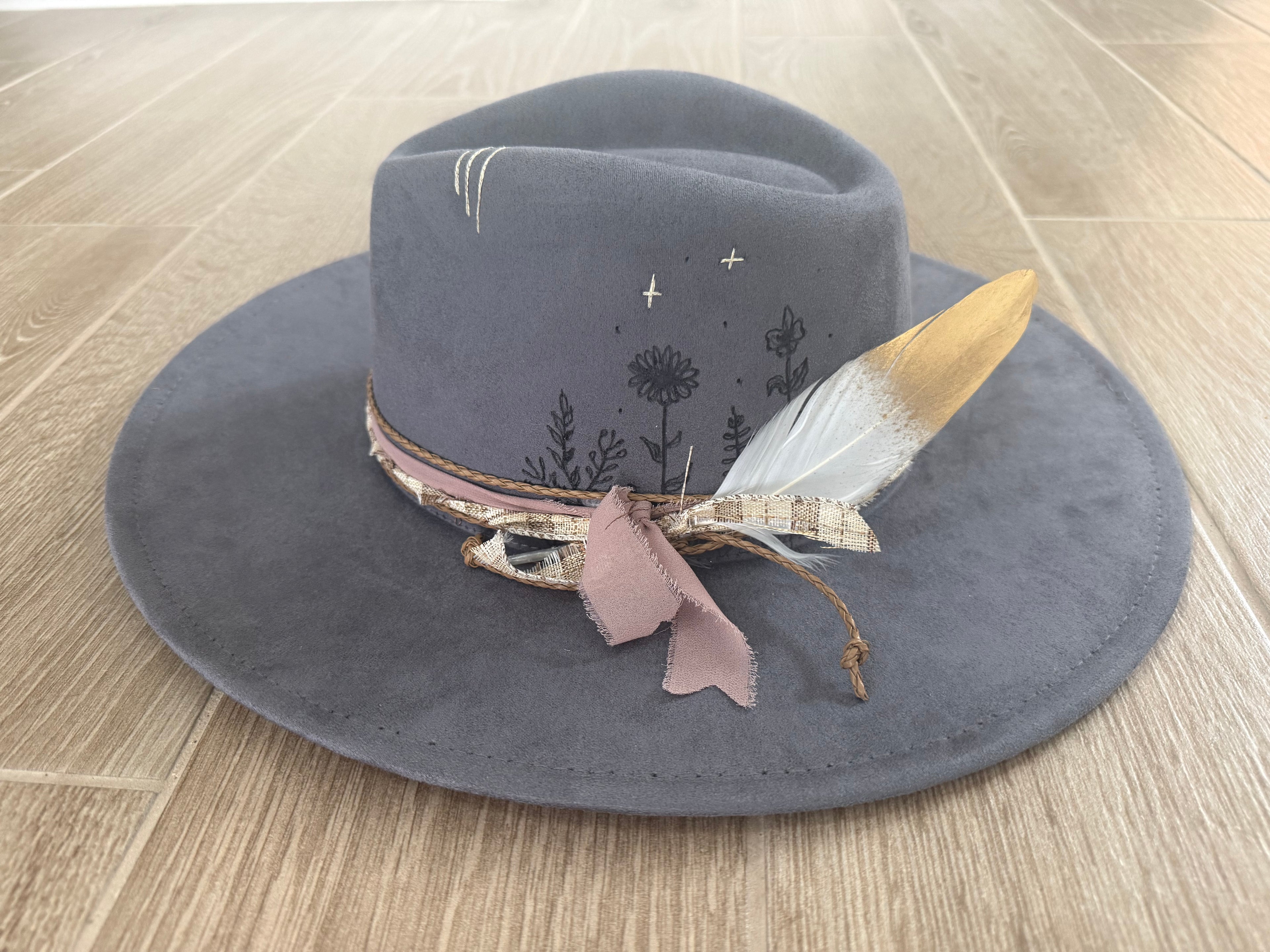 Midnight Wildflower Hat