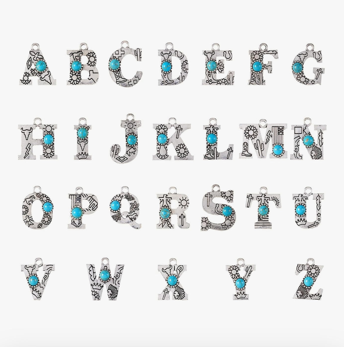 Western Letter Necklace image 6