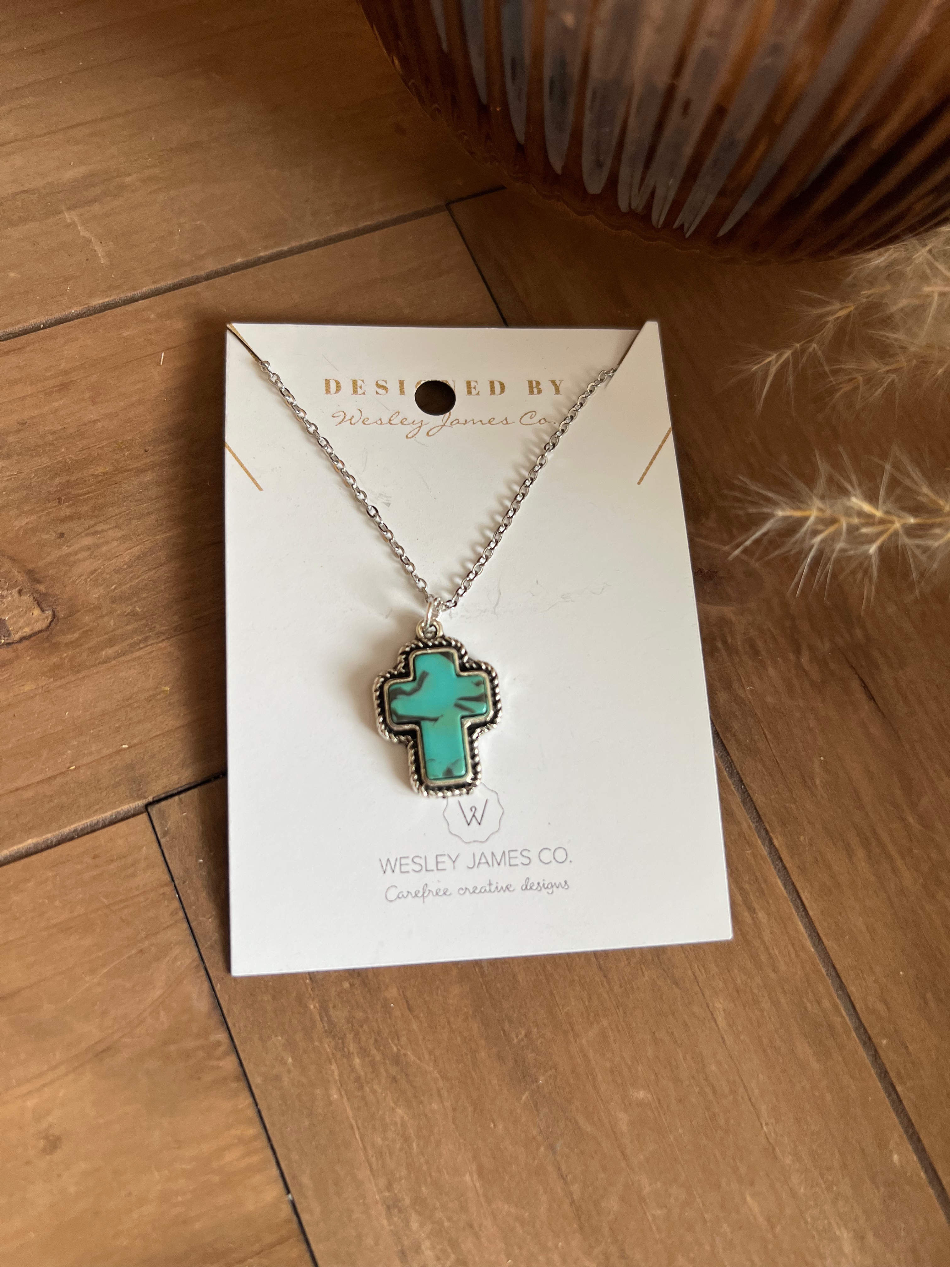 Turquoise Cross Necklace  image 2
