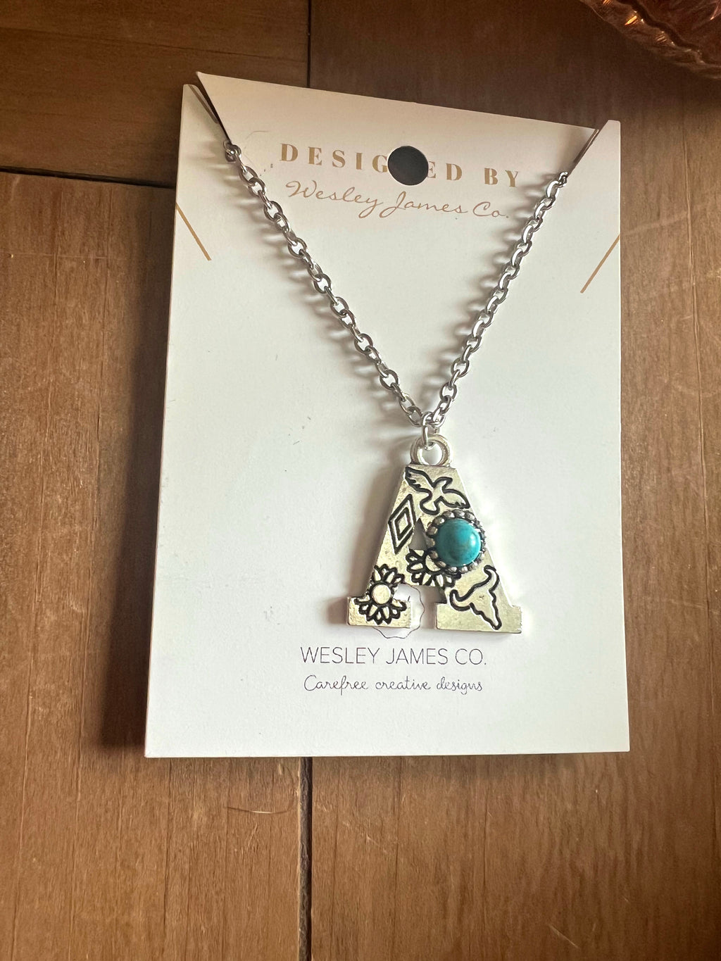 Western Letter Necklace image 5