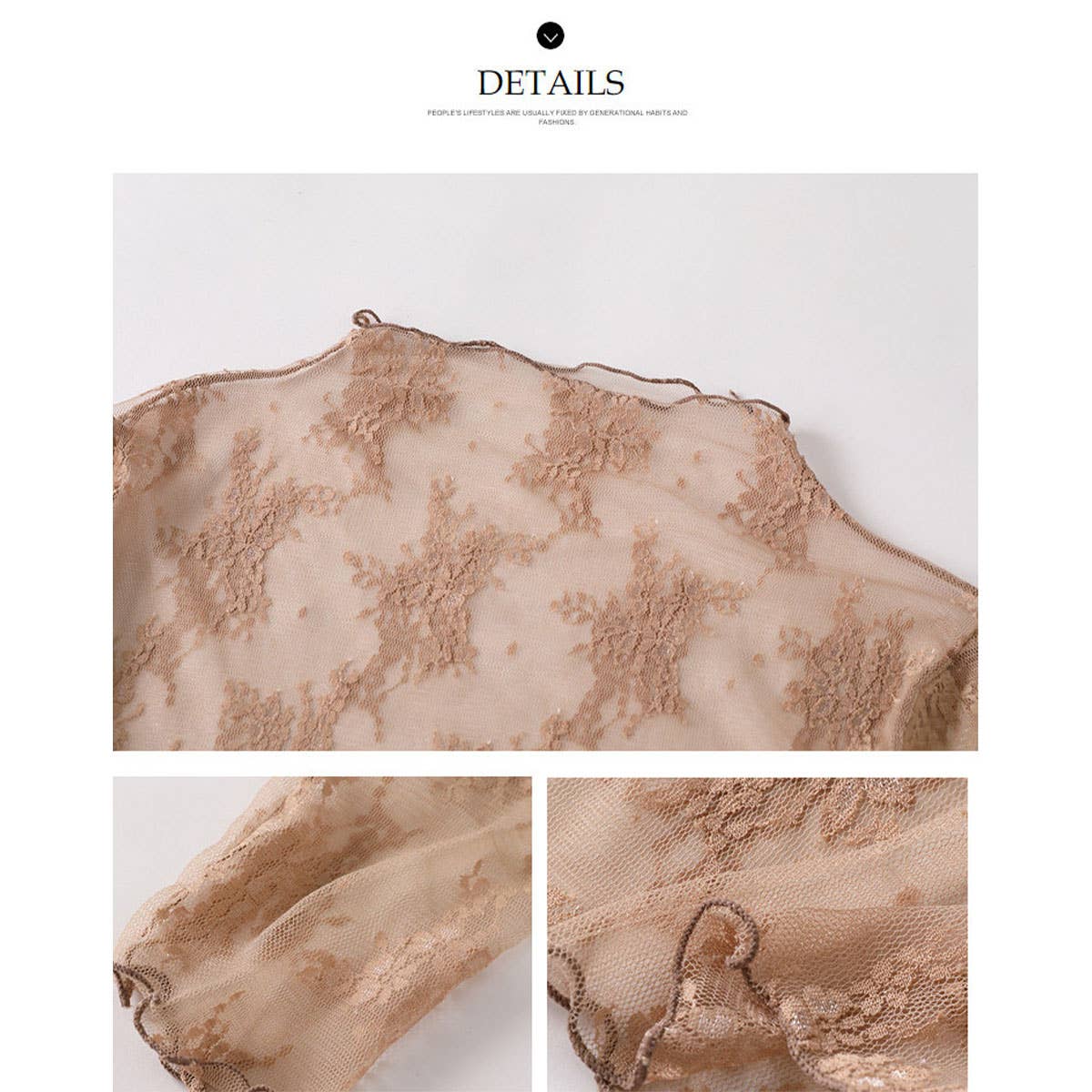 The Everly Lace Mesh Top