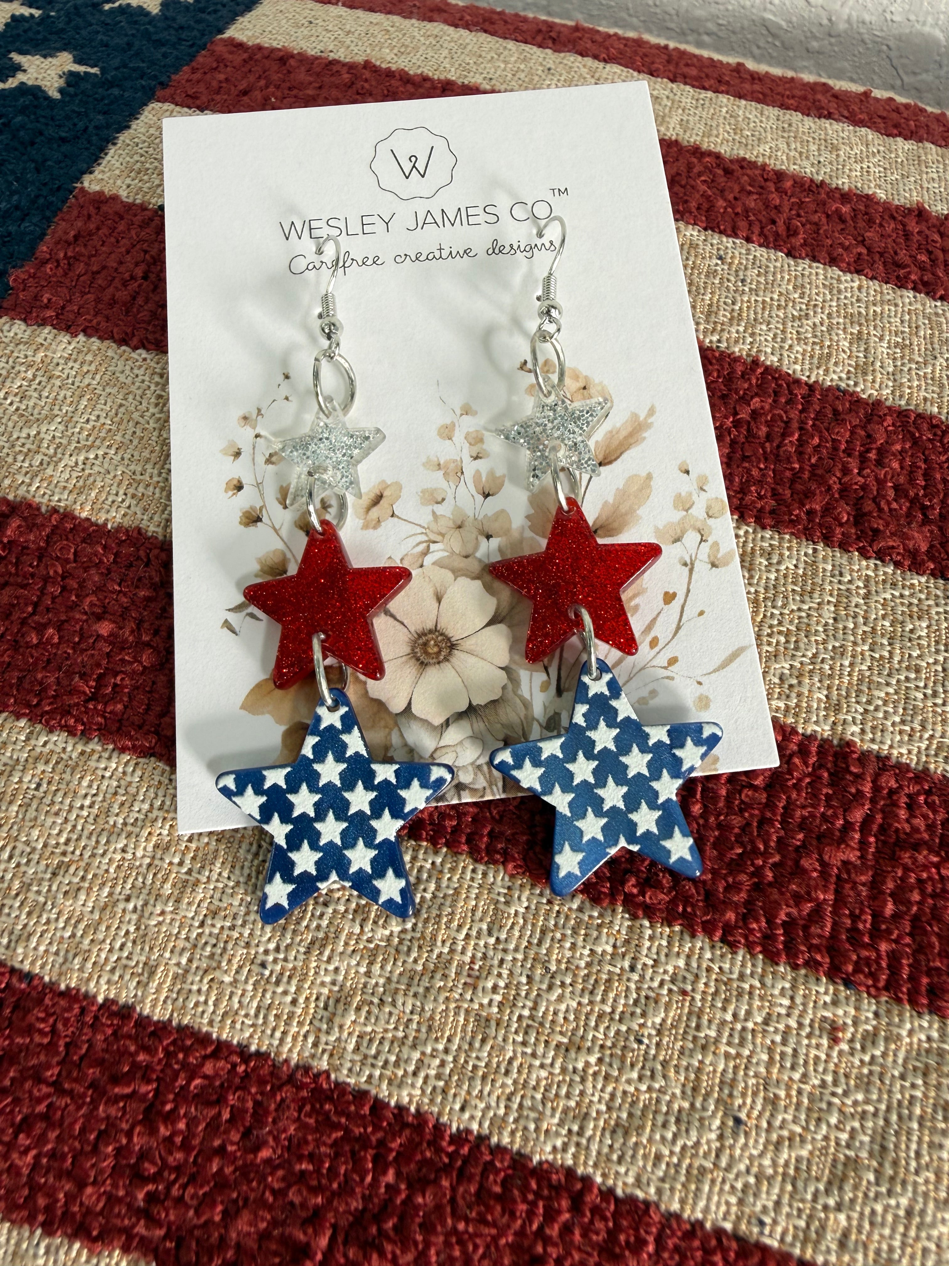 Patriotic Stars Earrings