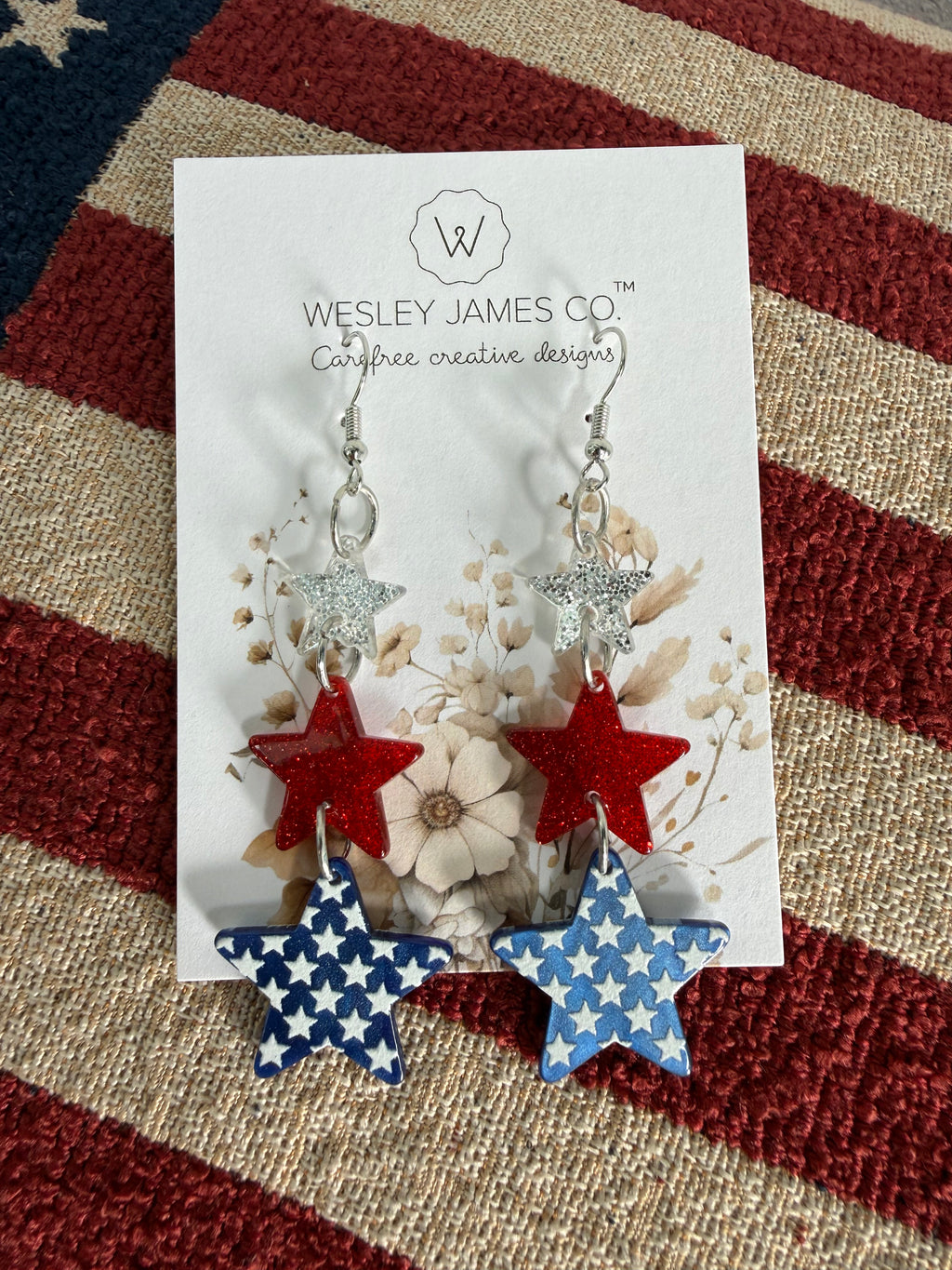Patriotic Stars Earrings