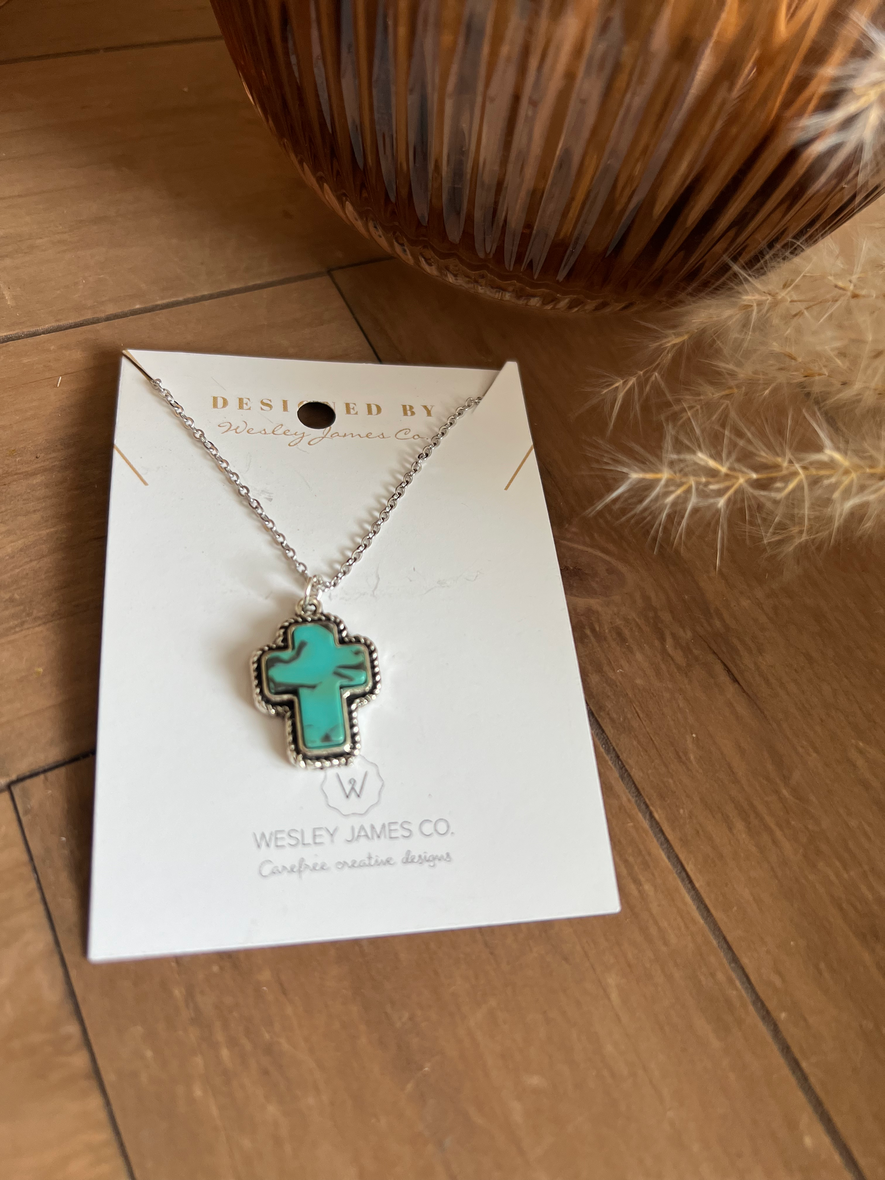 Turquoise Cross Necklace  image 1