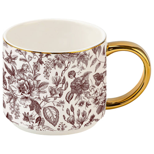 Brown Delft Coffee Mug - Fall Decor & Gifts