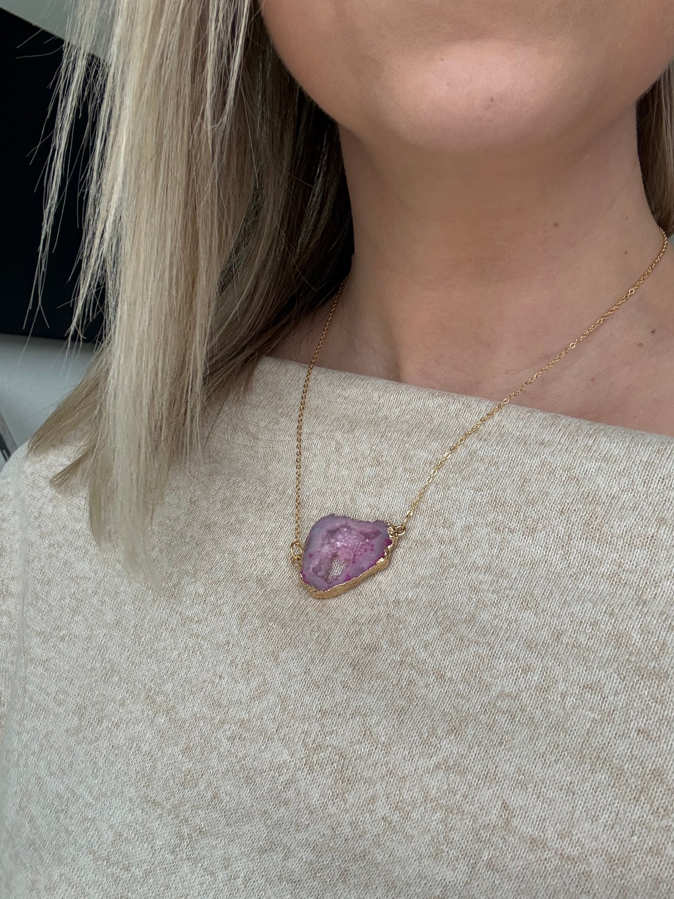 Geode Necklace