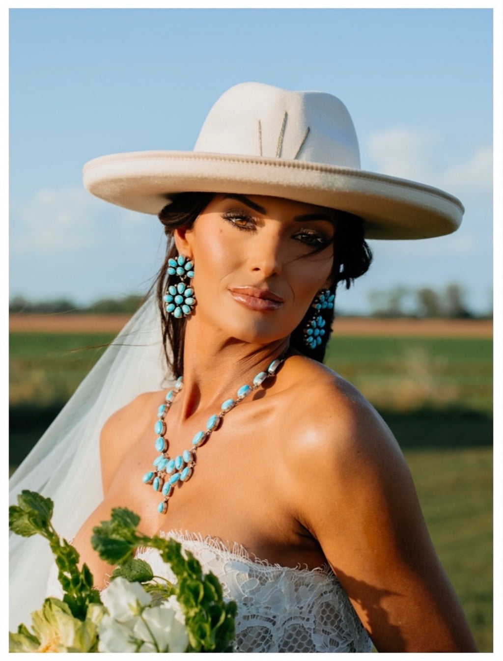 Ivory Pencil Brim Rancher