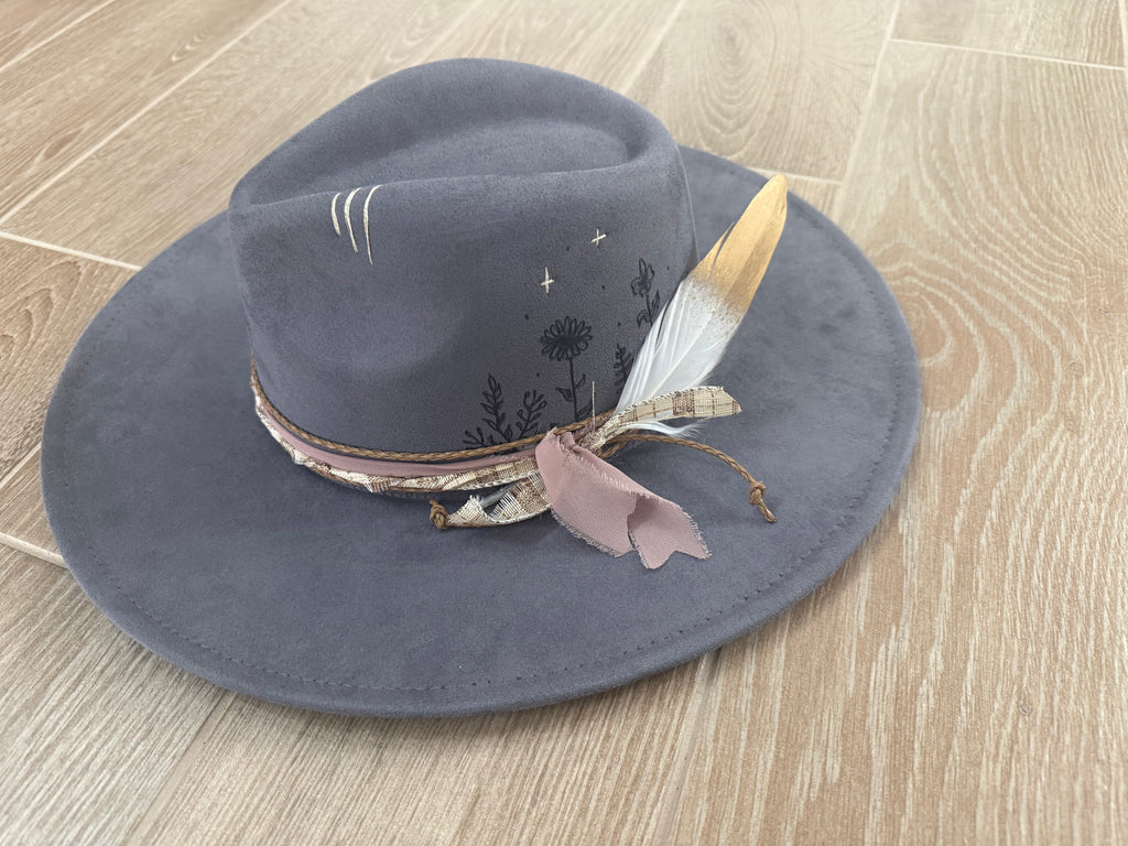 Midnight Wildflower Hat