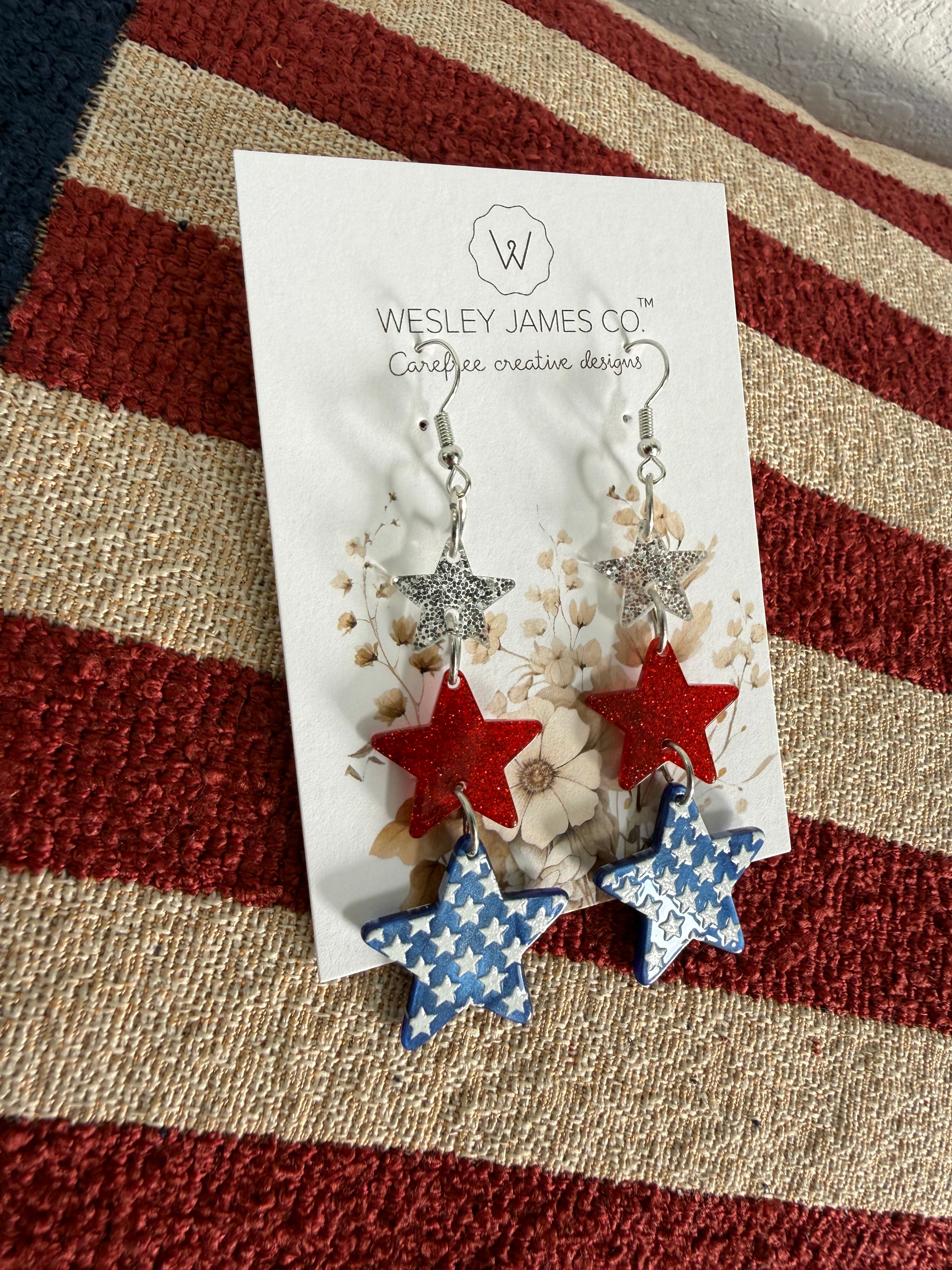 Patriotic Stars Earrings