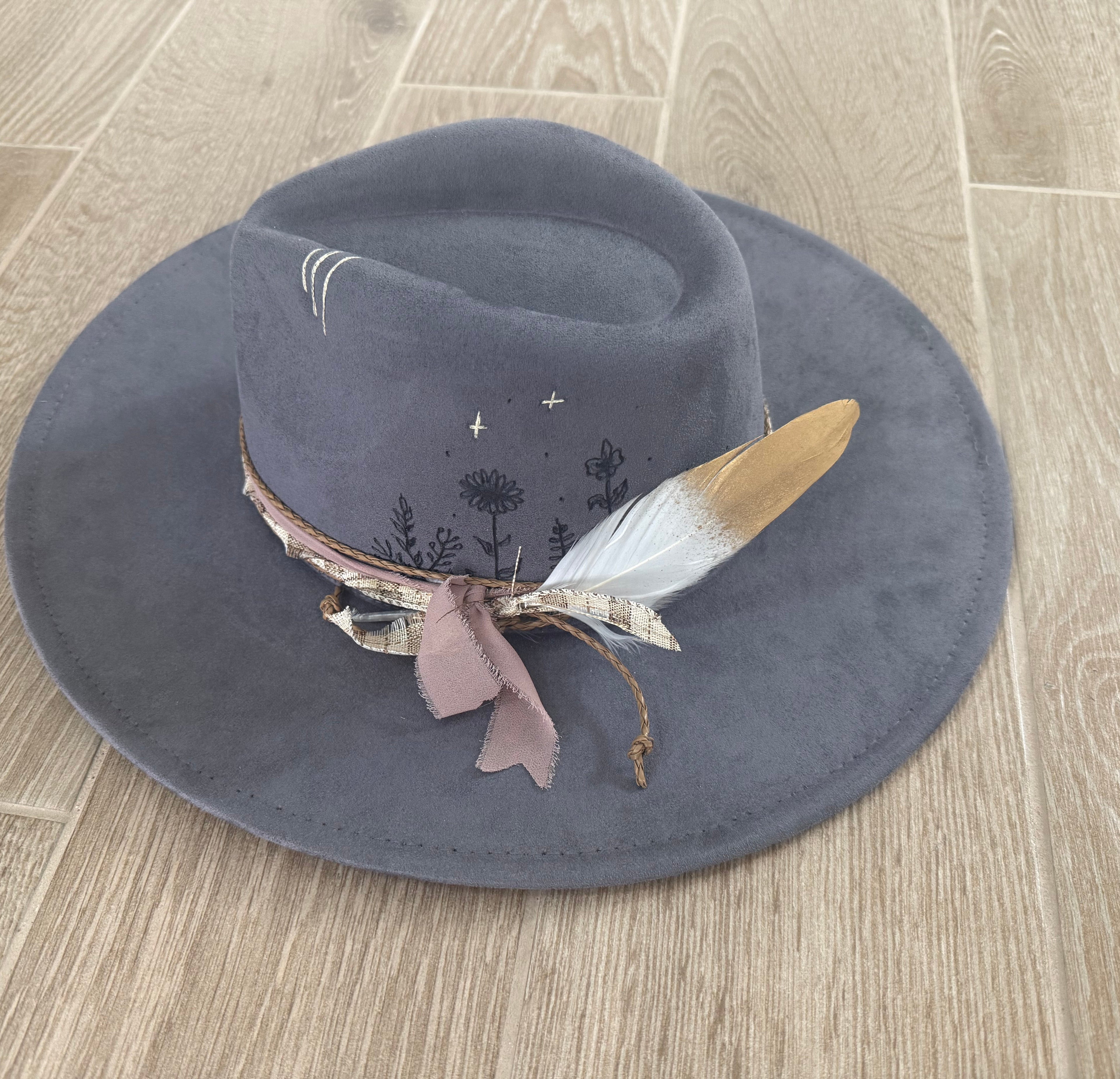 Midnight Wildflower Hat
