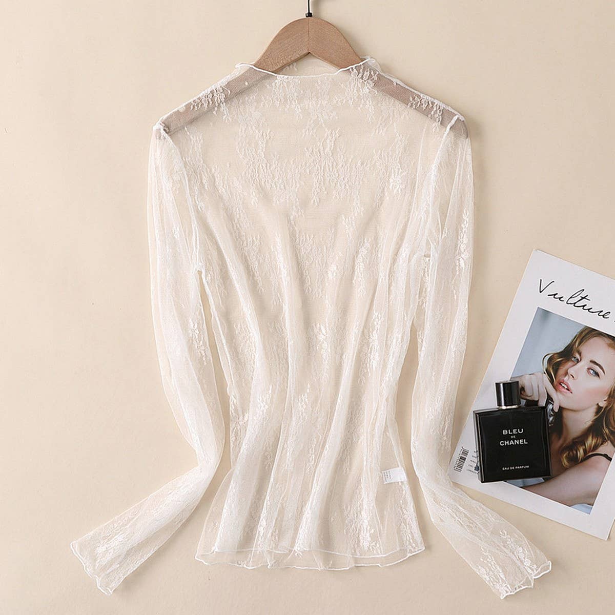 The Everly Lace Mesh Top