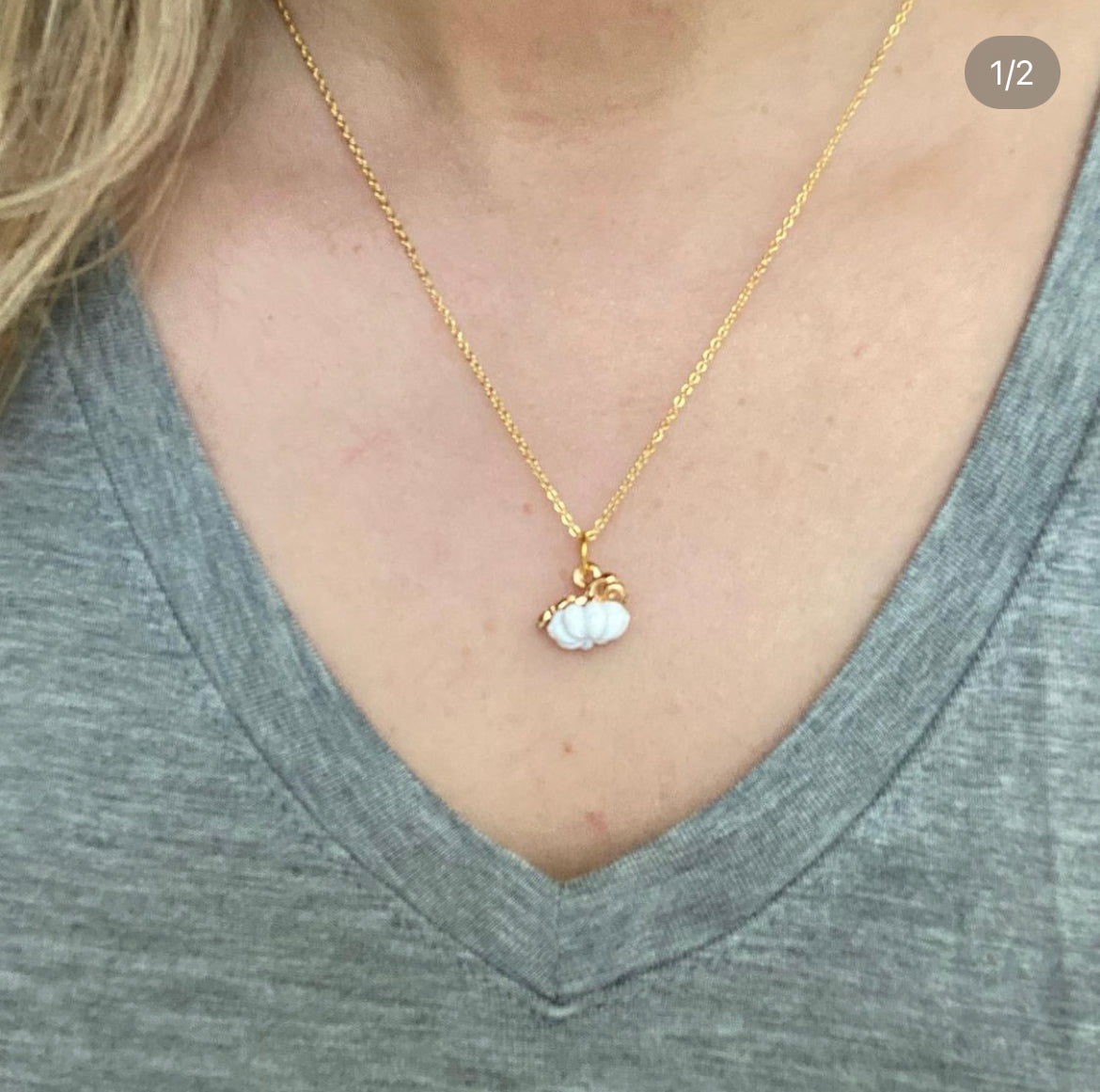 Mini Pumpkin Necklace  image 1