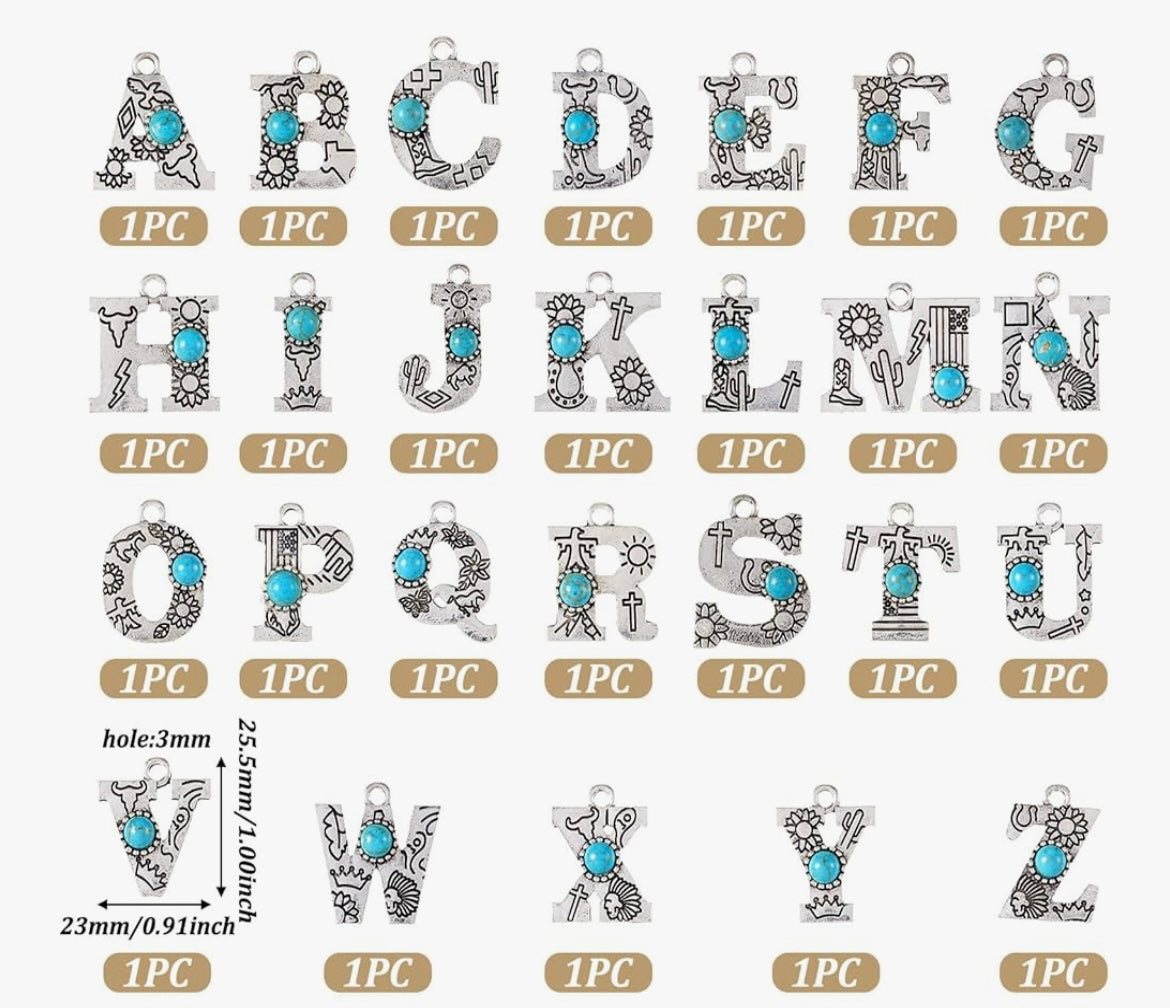 Western Letter Necklace image 7