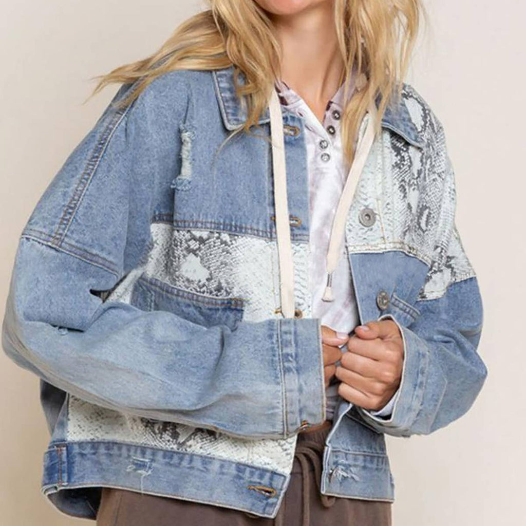 Leopard Patchwork Jacket