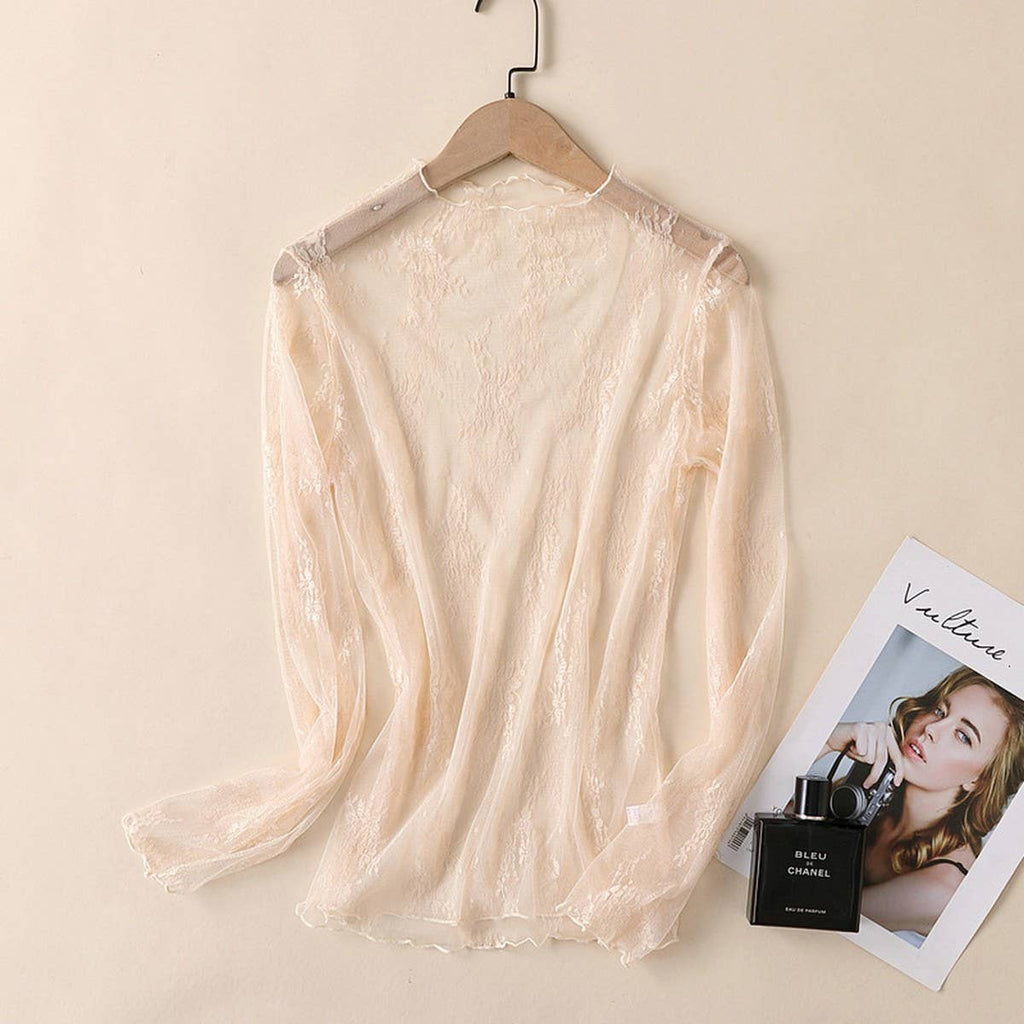 The Everly Lace Mesh Top