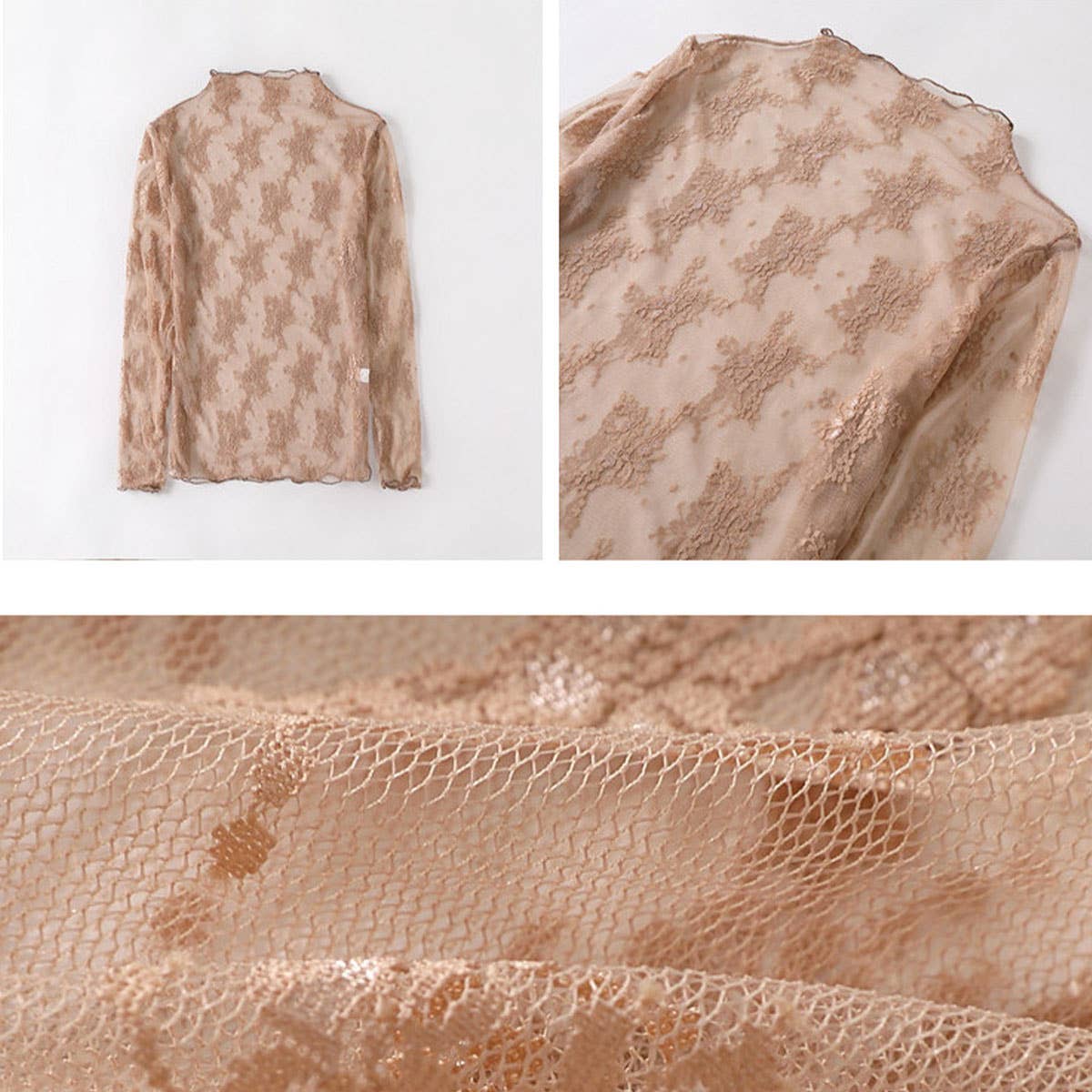 The Everly Lace Mesh Top
